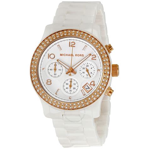 white ceramic michael kors women& 39|Michael Kors white watches.